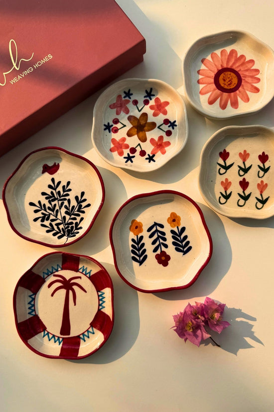 Set of 6 Little Bites handmade dessert plates (for the price of 5) made by ceramic