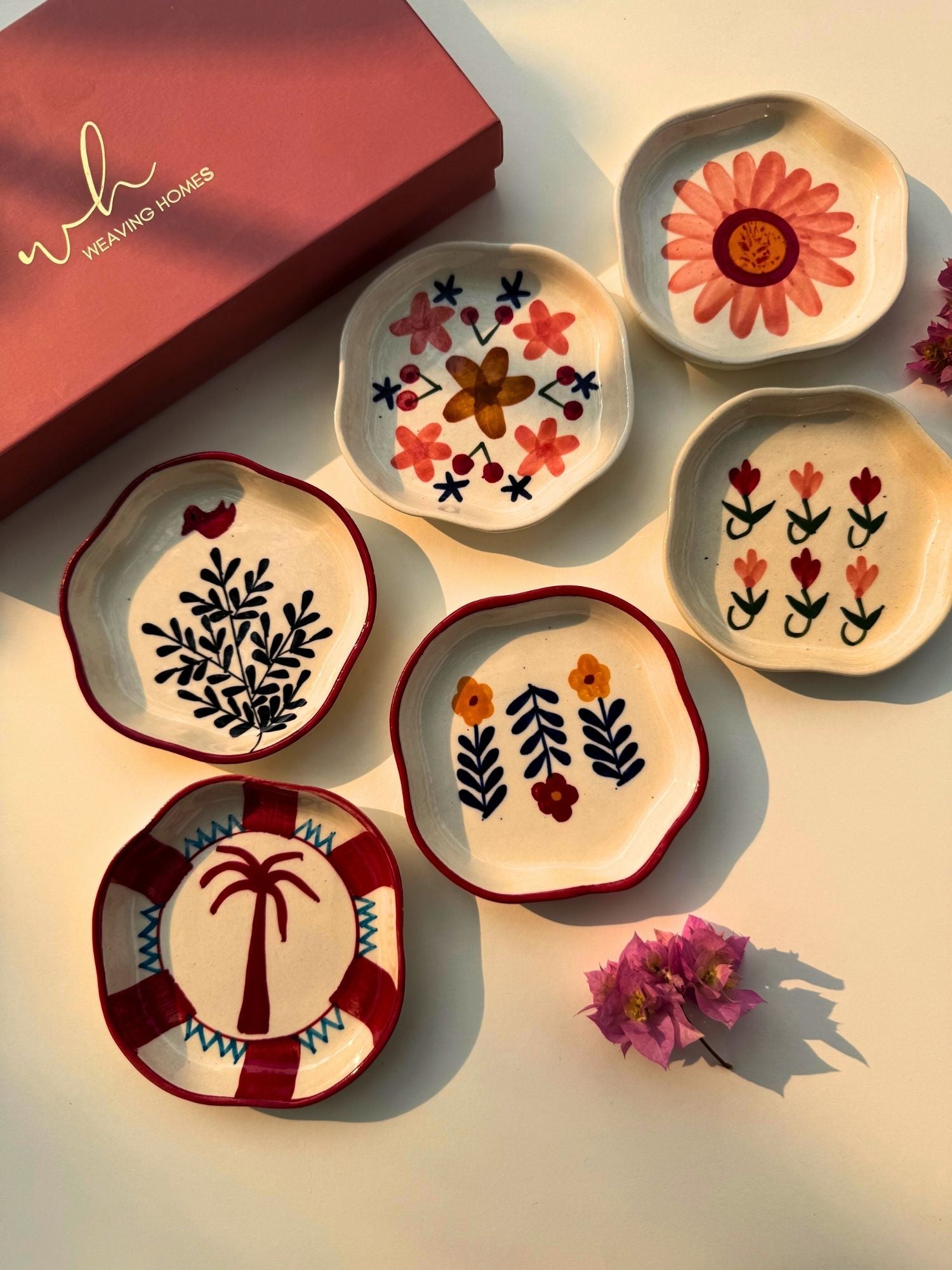 Set of 6 Little Bites handmade dessert plates (for the price of 5) made by ceramic