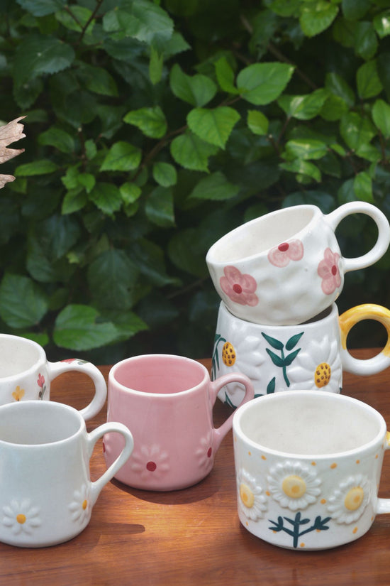 Set of 6 Blooming Mugs (for the price of 5) with premium quality material