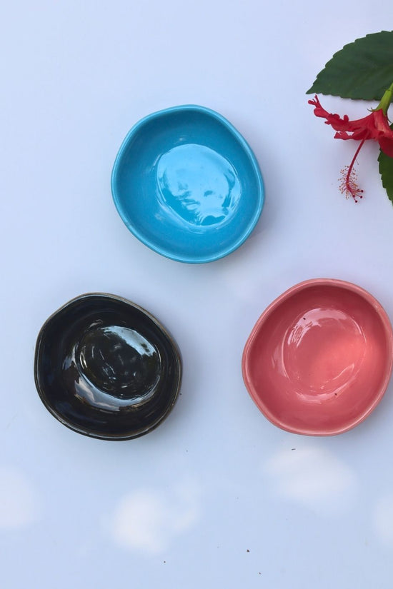 Set of 3 - Chic Charm Nut Bowls combo handmade in India