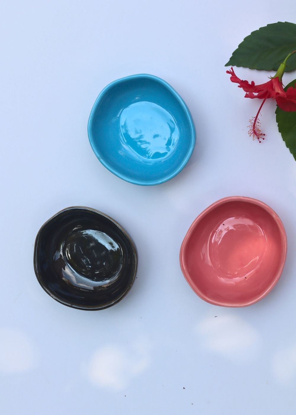Set of 3 - Chic Charm Nut Bowls combo handmade in India