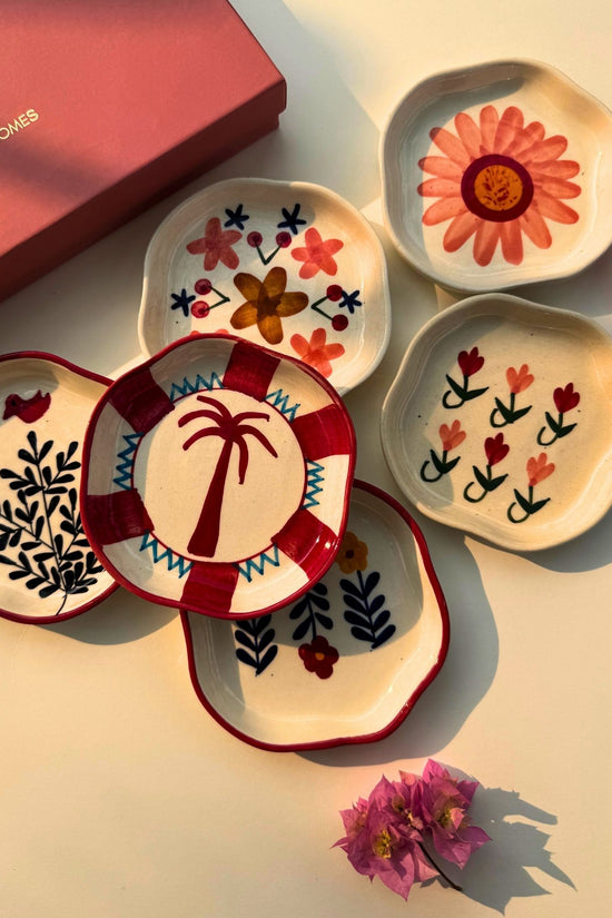 Set of 6 Little Bites handmade dessert plates (for the price of 5) with premium quality material