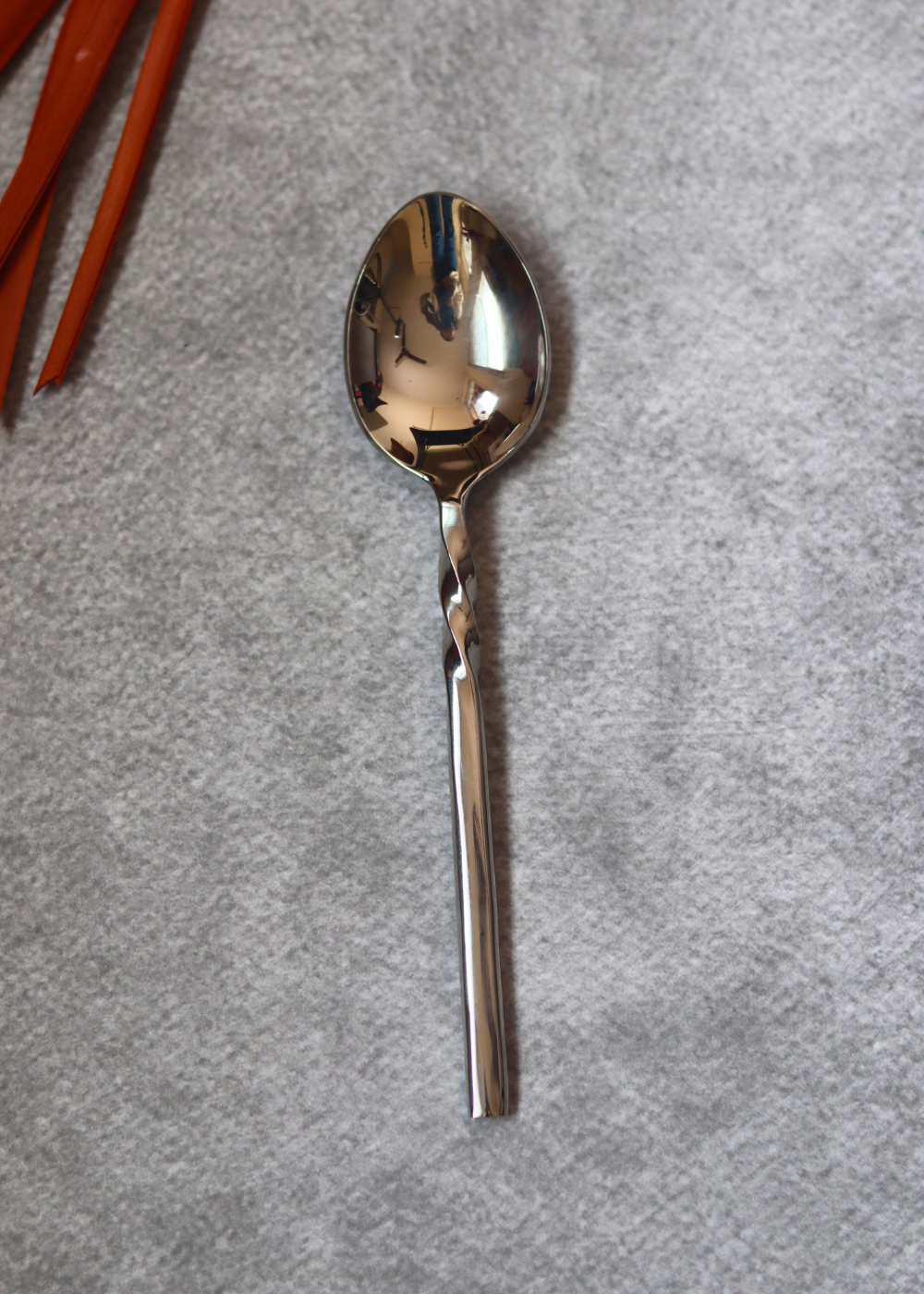 Twisted Silver Tea Spoon