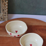 all heart bowl with handcrafted design