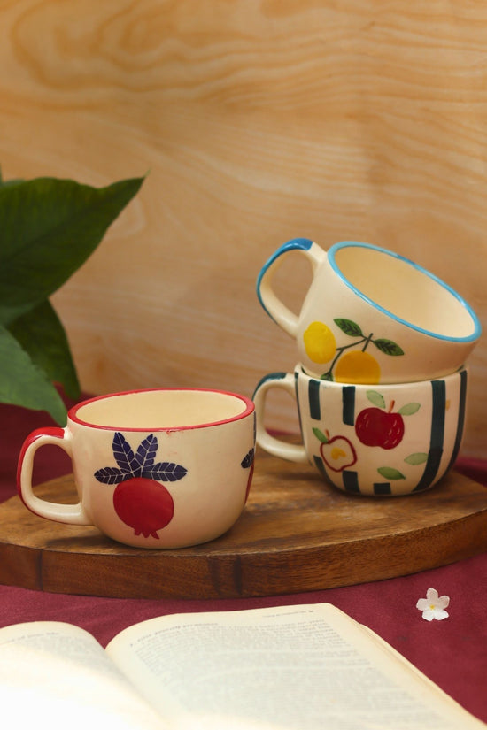 Set of 3 - Fruity Delight Mugs Combo with premium quality material