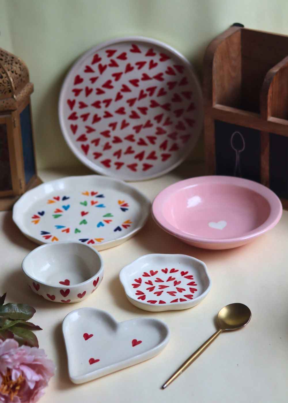 handmade Set of 6 Love on the Table Combo (for the price of 5)