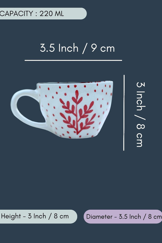 Red Fall Leaf Mug