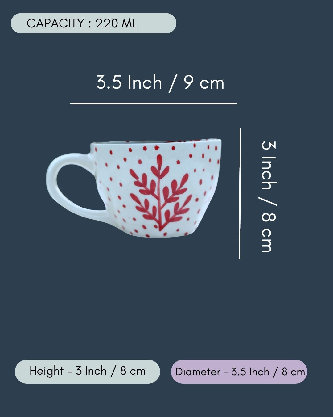 Red Fall Leaf Mug
