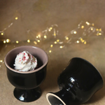 ice cream goblet with black color