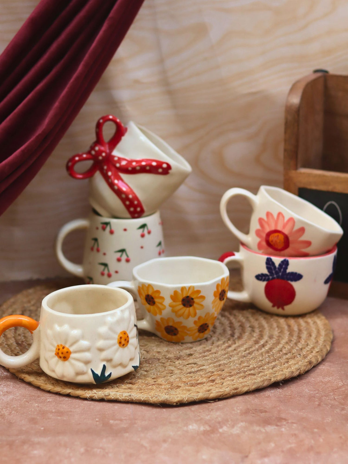 Set of 6 Blissful Brew Mugs (for the price of 5) with premium quality material