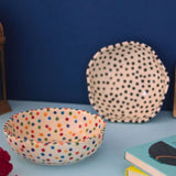 Set of 2 - Colorful & Black Polka Bowls premium quality bowls