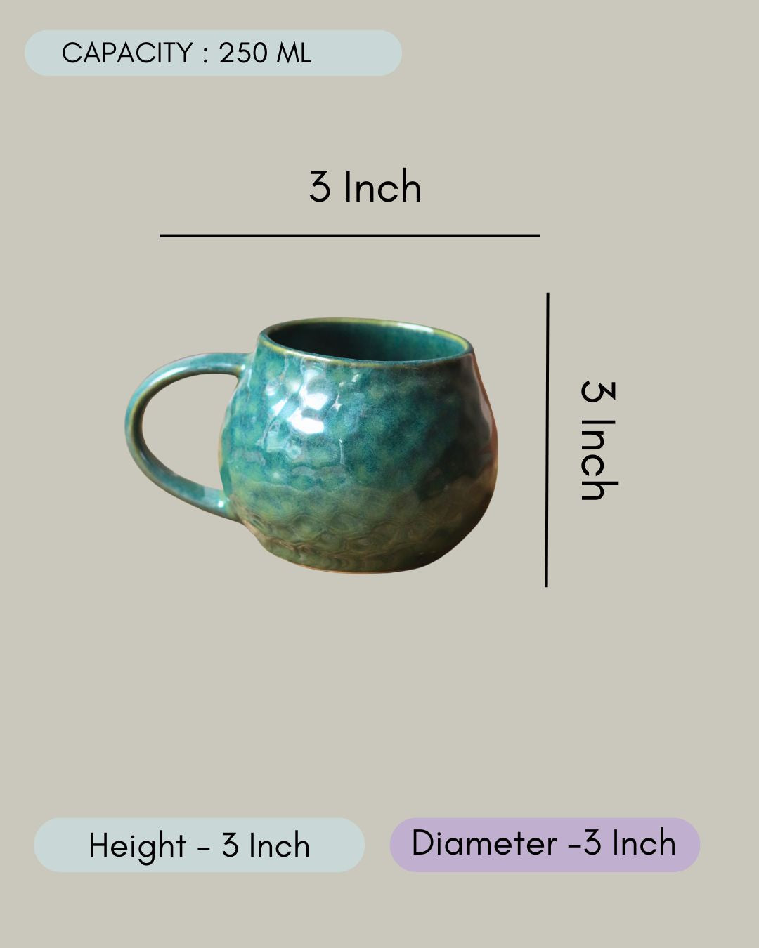 Green Honeycomb Mug