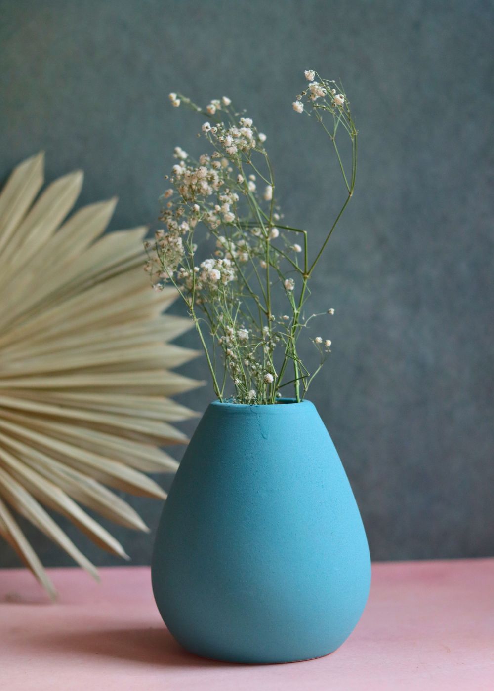 esoteric vase tall green handmade in india