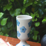 Blue Floral Wine Glass with premium quality material