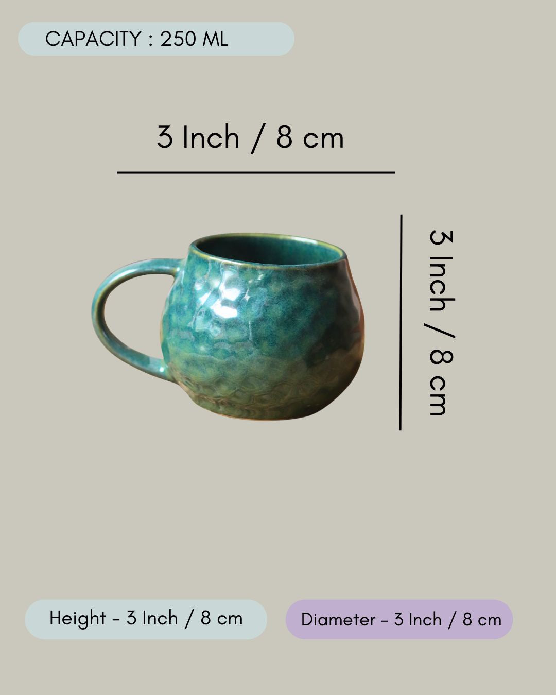 Green Honeycomb Mug