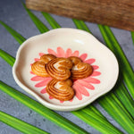 Flower Handmade Dessert Plate made by ceramic
