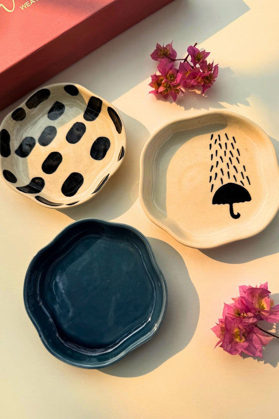 Set of 3 - Mini Treats dessert plate