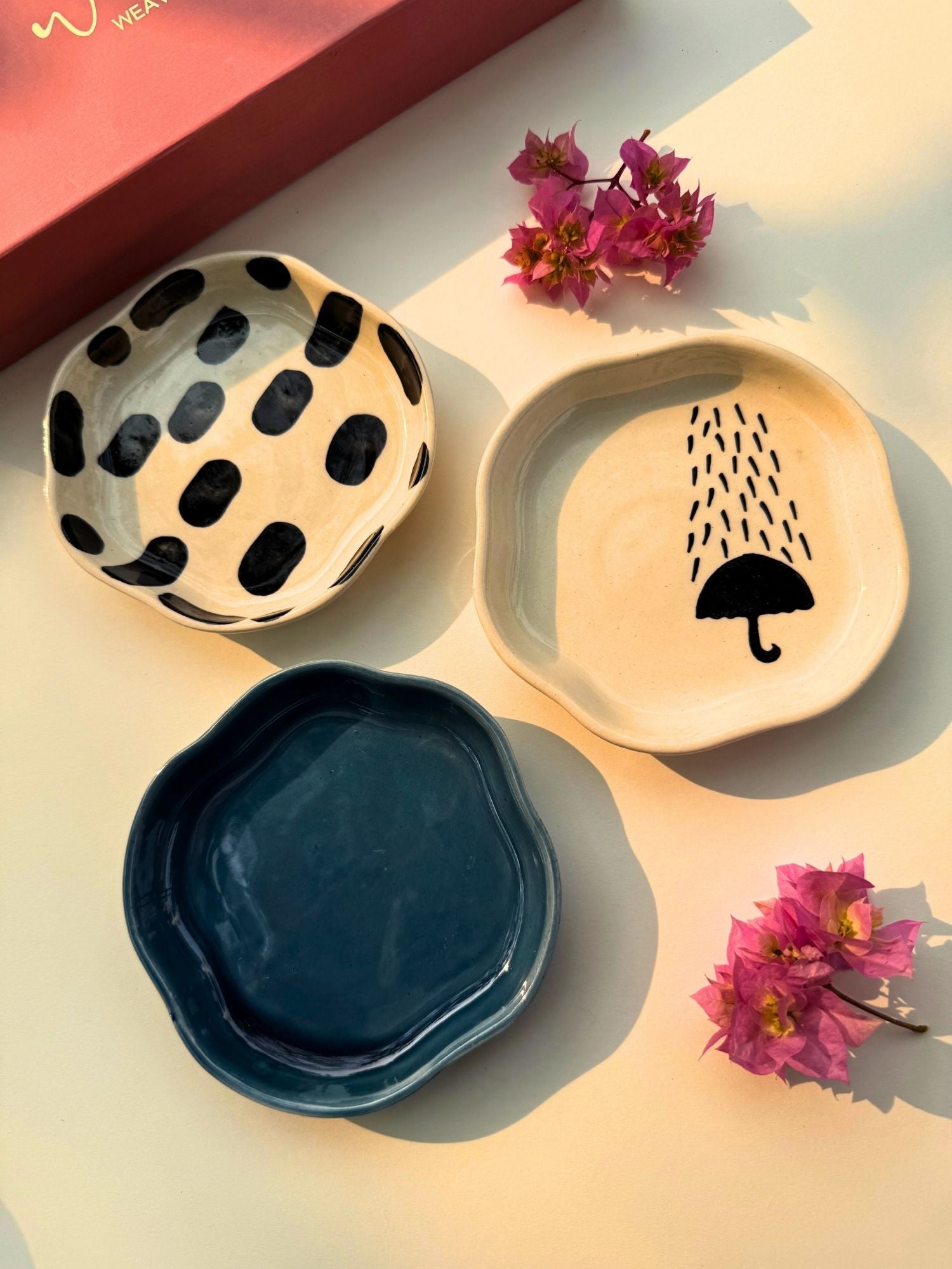 Set of 3 - Mini Treats dessert plate