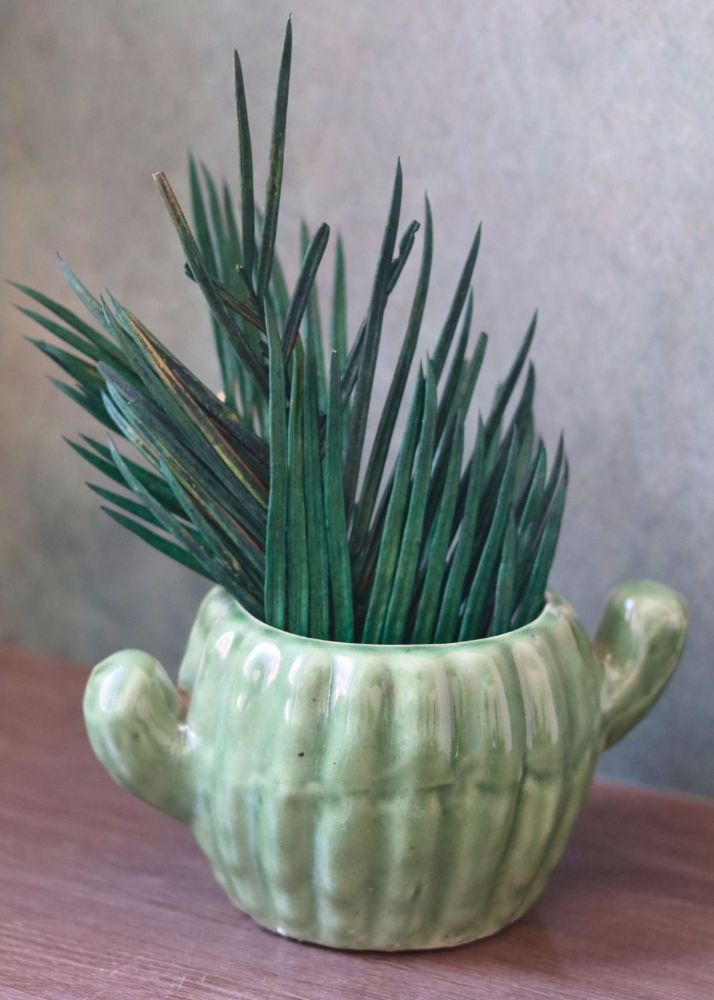 cactus planter made by ceramic 