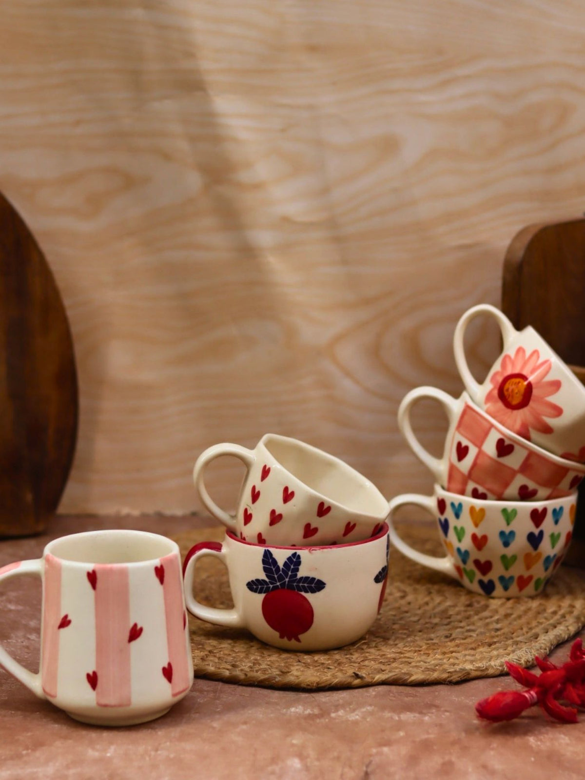 Set of 6 handmade mugs (For the price of 5)