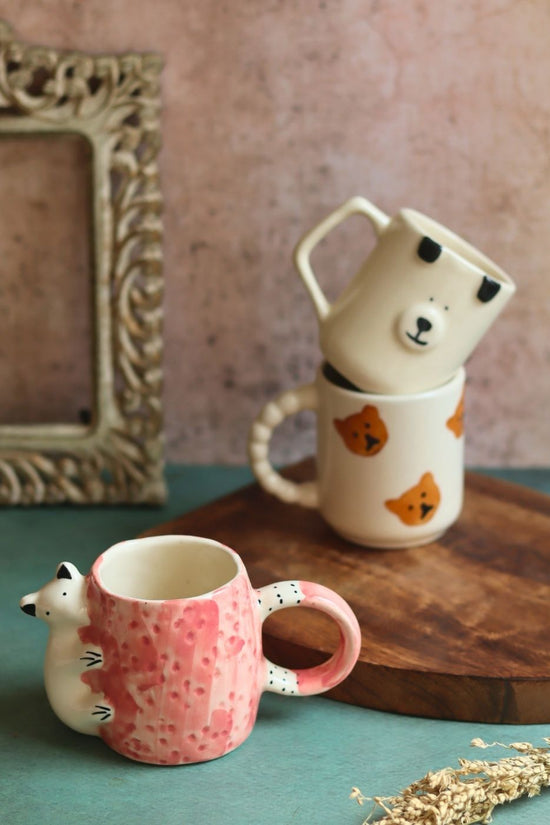 Handmade Set of 3 - Little Tails Mugs