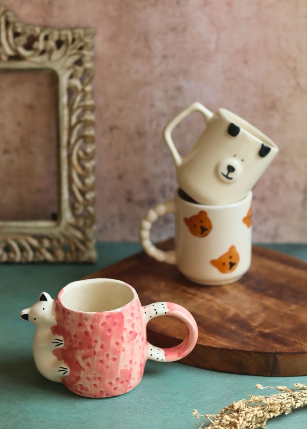 Handmade Set of 3 - Little Tails Mugs