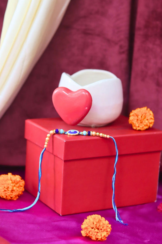 Love Handle Mug Rakhi Gift Box made by ceramic