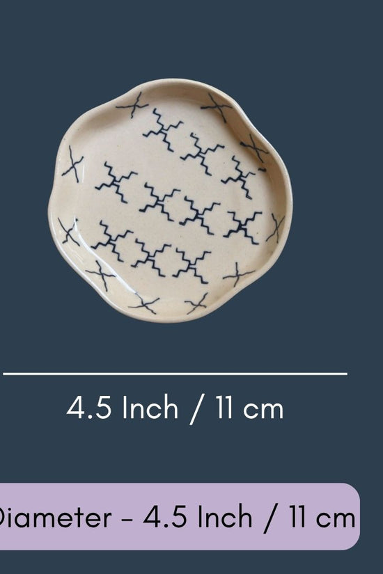 Crosses -  Handmade Dessert Plate