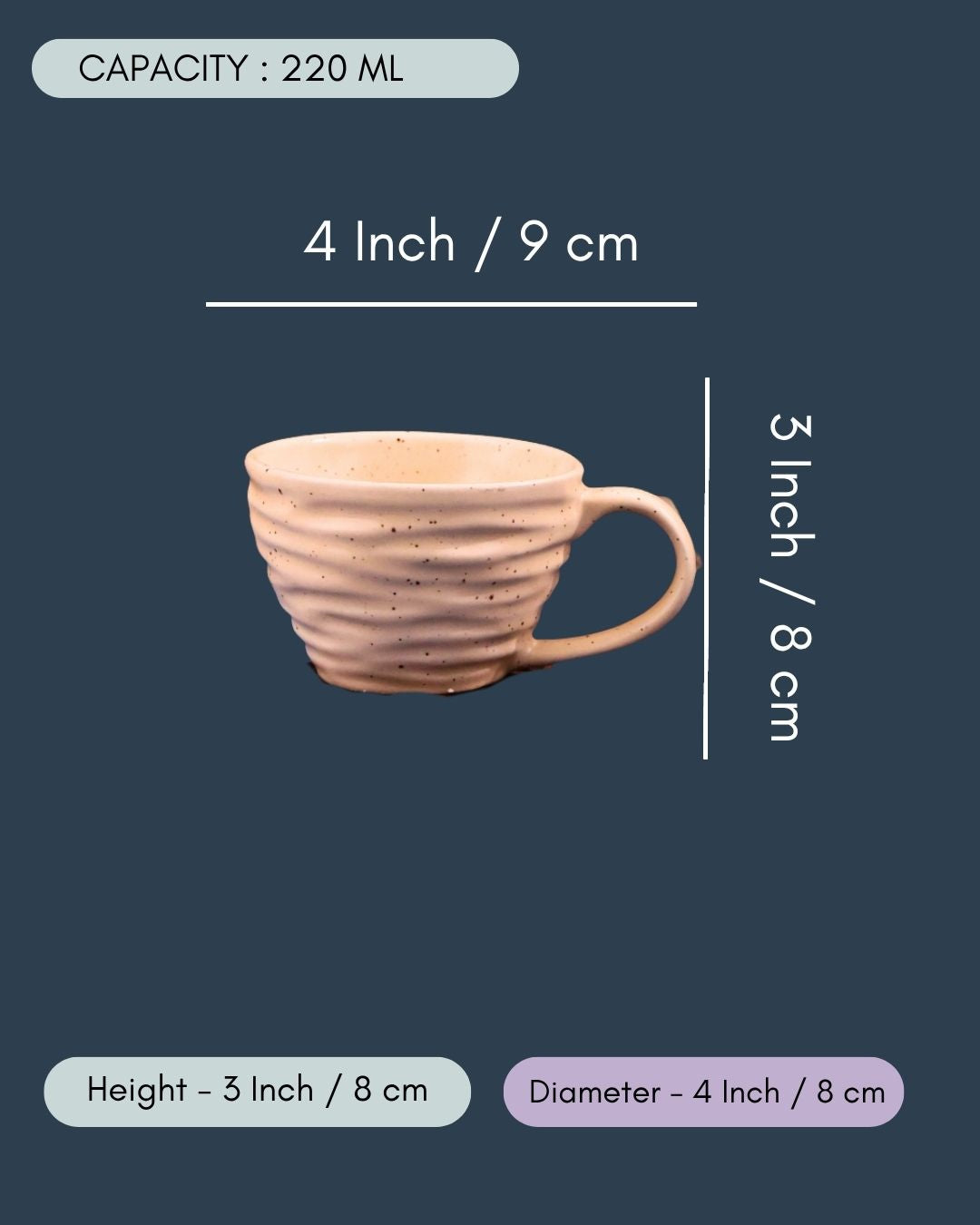 White Twirl Coffee Mug