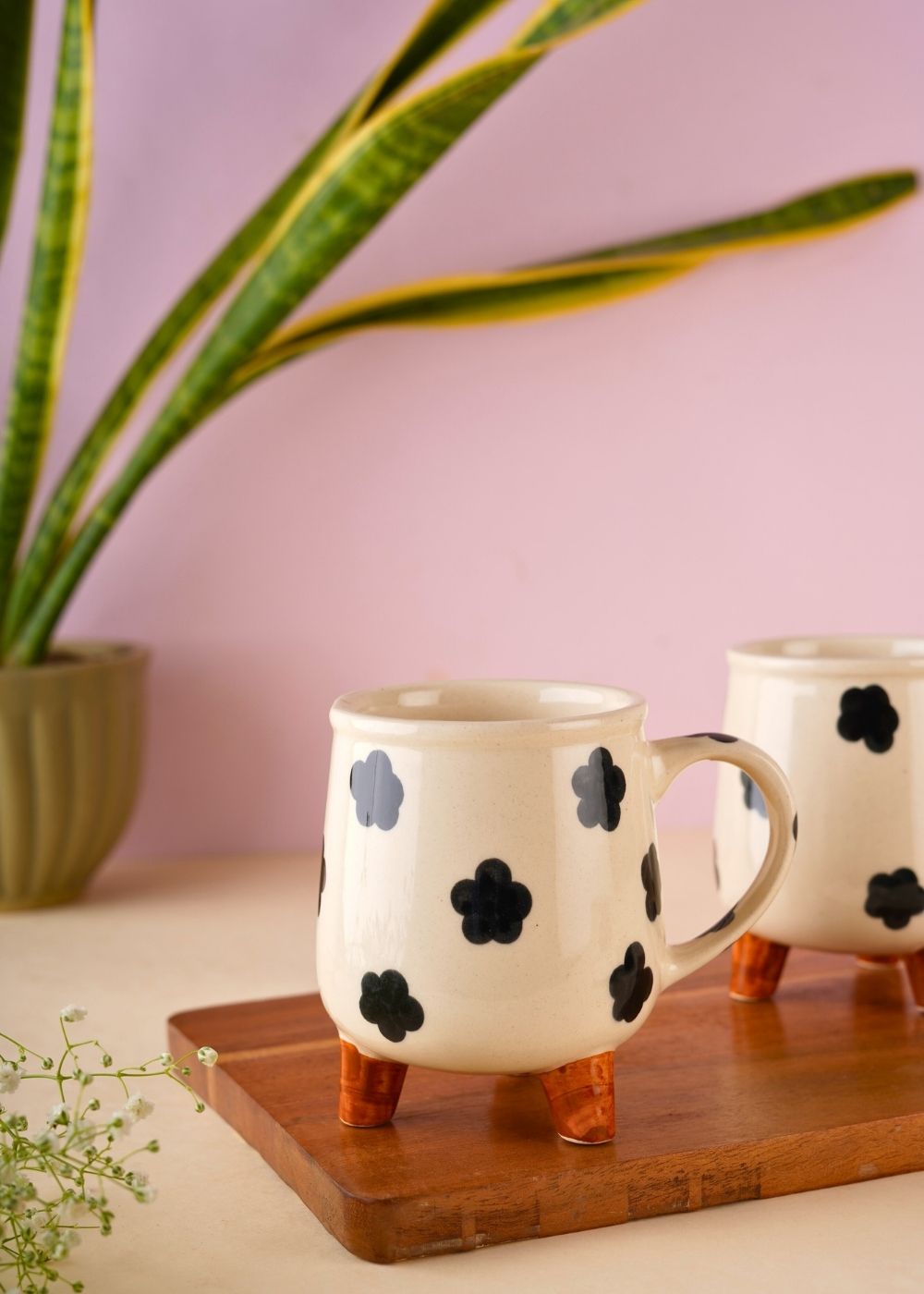 moo mug made by ceramic