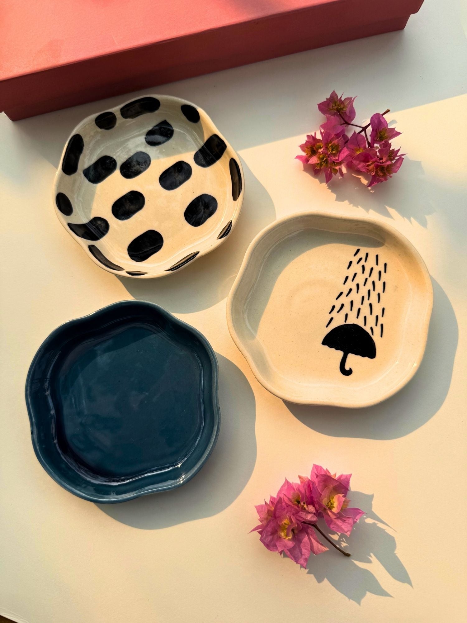 Set of 3 - Mini Treats dessert plate