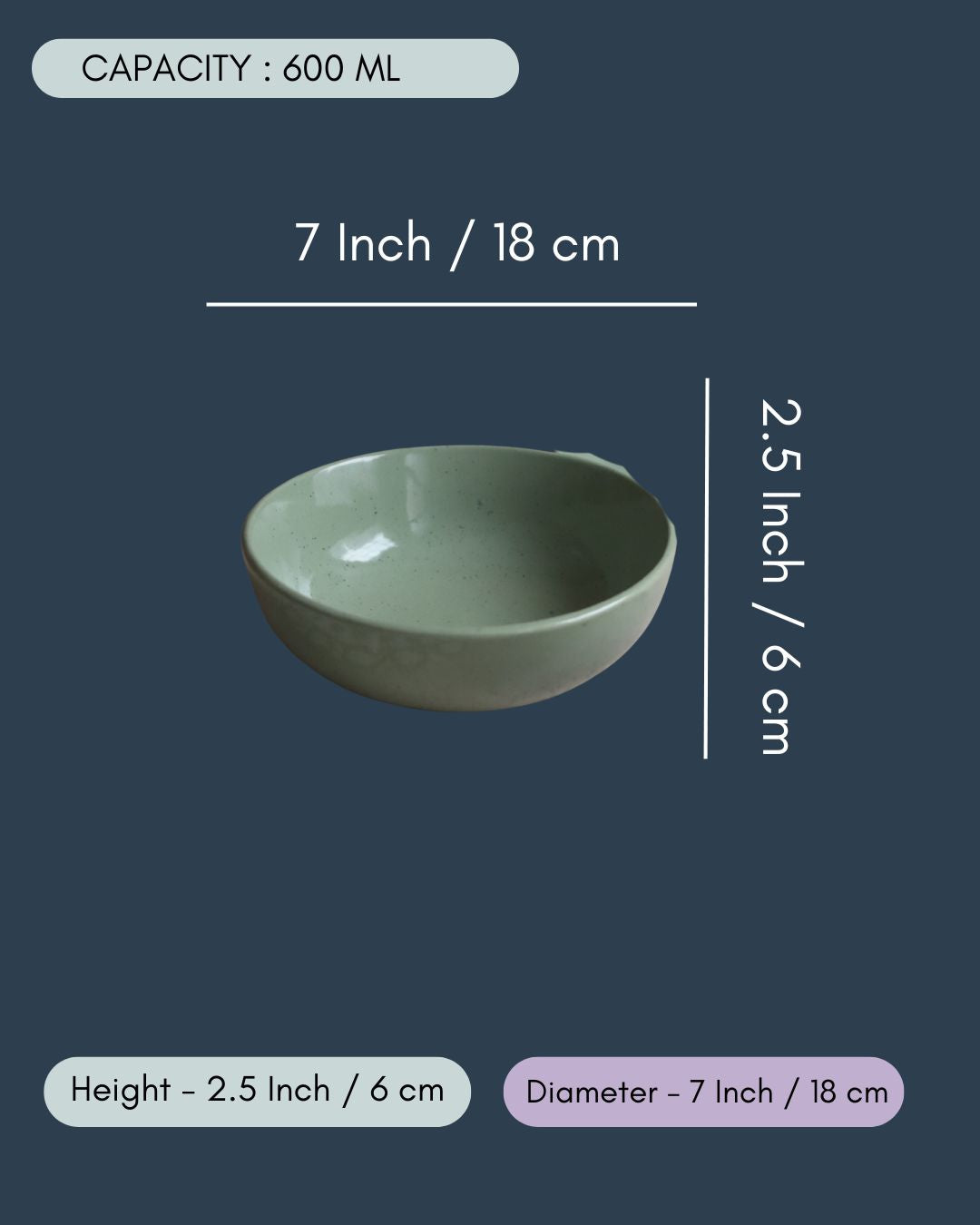 Sage Green Curry Bowl - (Set of 4 - GET 2 FREE)