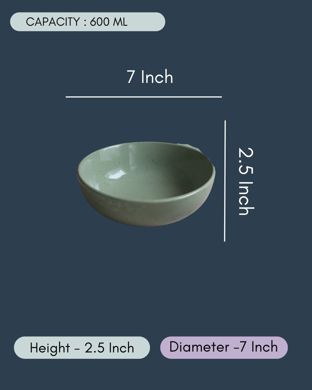 Sage Green Curry Bowl - (Set of 4 - GET 2 FREE)