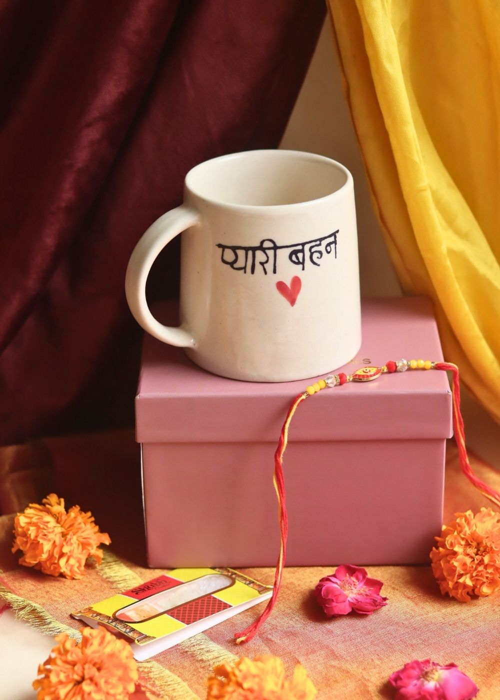 Handmade Pyaari Behan - Rakhi Gift Box with premium quality material
