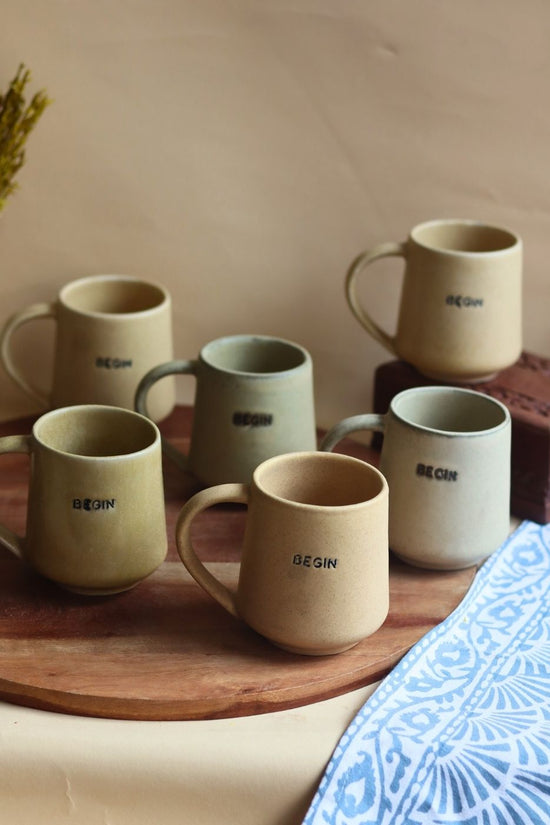 BEGIN Mug // - Set of 6 with premium quality material