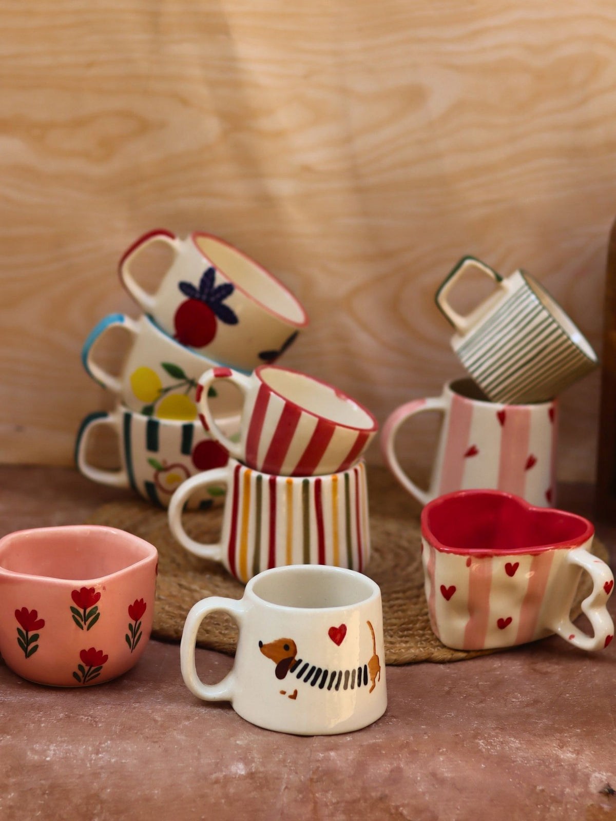 handmade Set of 10 Summer Bliss Mugs combo (for the price of 7)