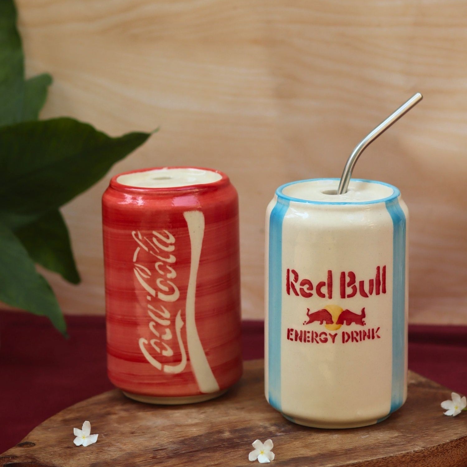 Handmade Set of 2 - Red Bull & Coca Cola Tumbler combo