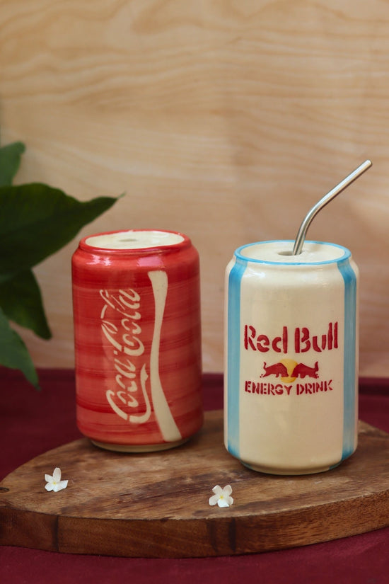 Handmade Set of 2 - Red Bull & Coca Cola Tumbler combo