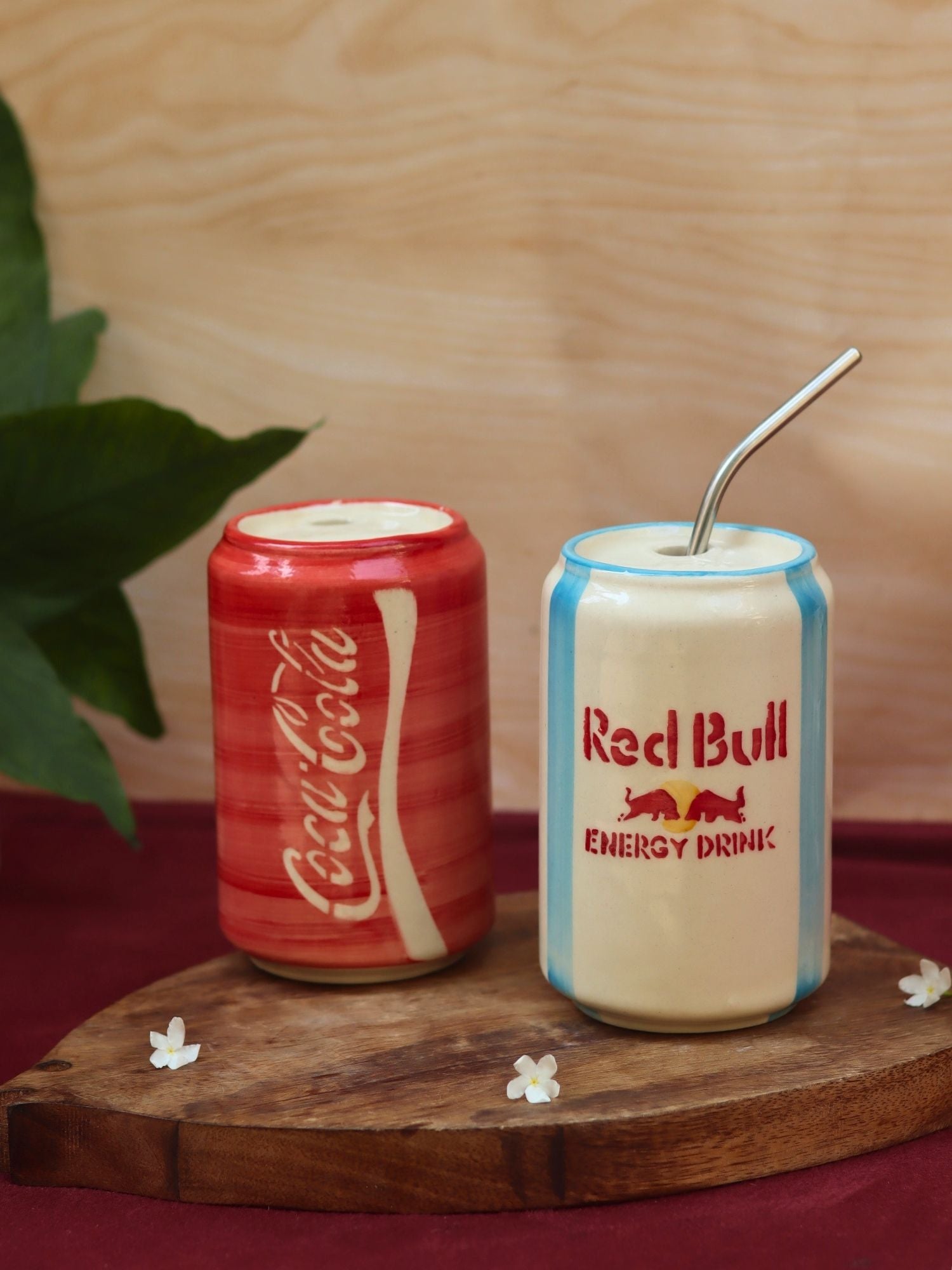 Handmade Set of 2 - Red Bull & Coca Cola Tumbler combo