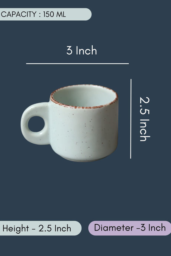 Mint Green Tea Cups - Set of 6