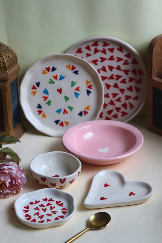 Set of 6 Love on the Table Combo (for the price of 5) handmade in India