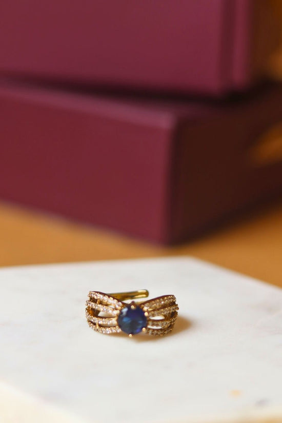 waterproof Azure Band Ring