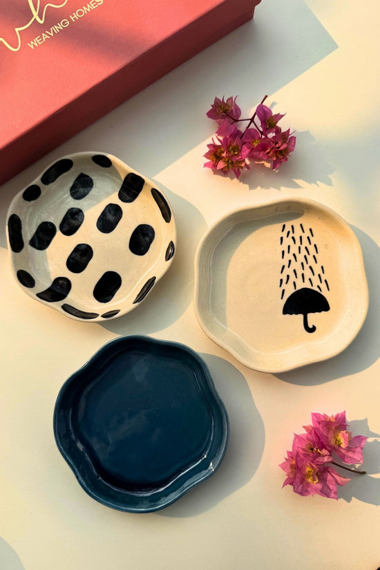 Set of 3 - Mini Treats dessert plate