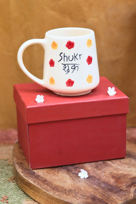 Shukr Mug in a Gift Box made by ceramic