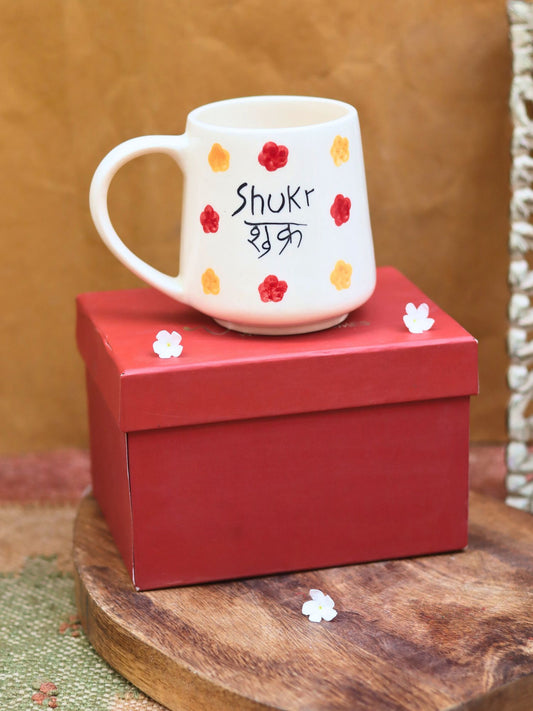 Shukr Mug in a Gift Box made by ceramic