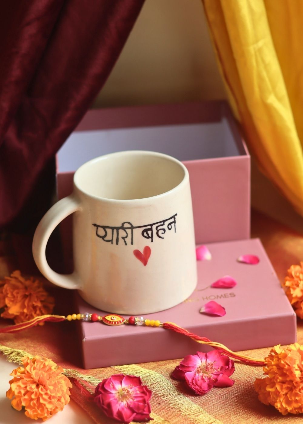 Pyaari Behan - Rakhi Gift Box handmade in India