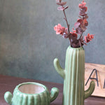 handmade cactus planter & vase combo