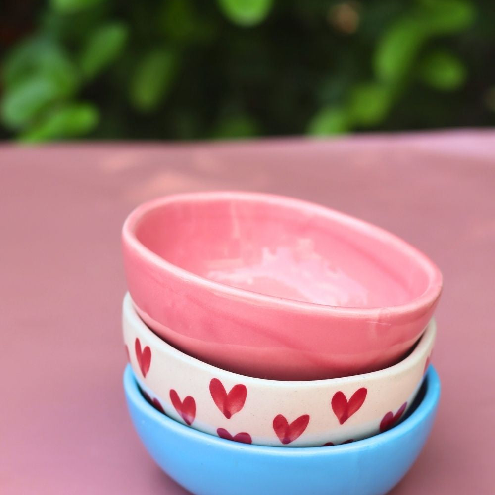 Set of 3 - Modern Grace Bowls combo handmade in India