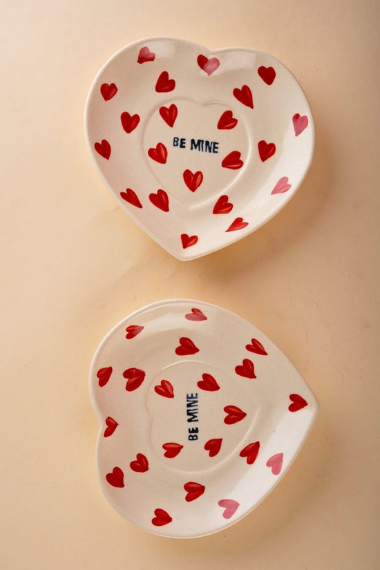 be mine heart platter handmade in india