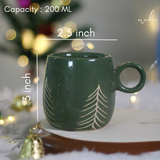 Christmas tree cuddle mug height & breadth